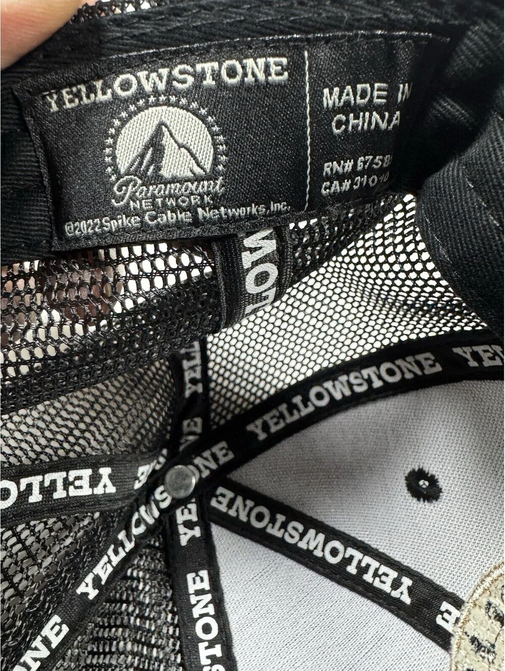 Yellowstone Ride Or Die Trucker Hat Black Mesh Snapback Paramount TV Series Cap